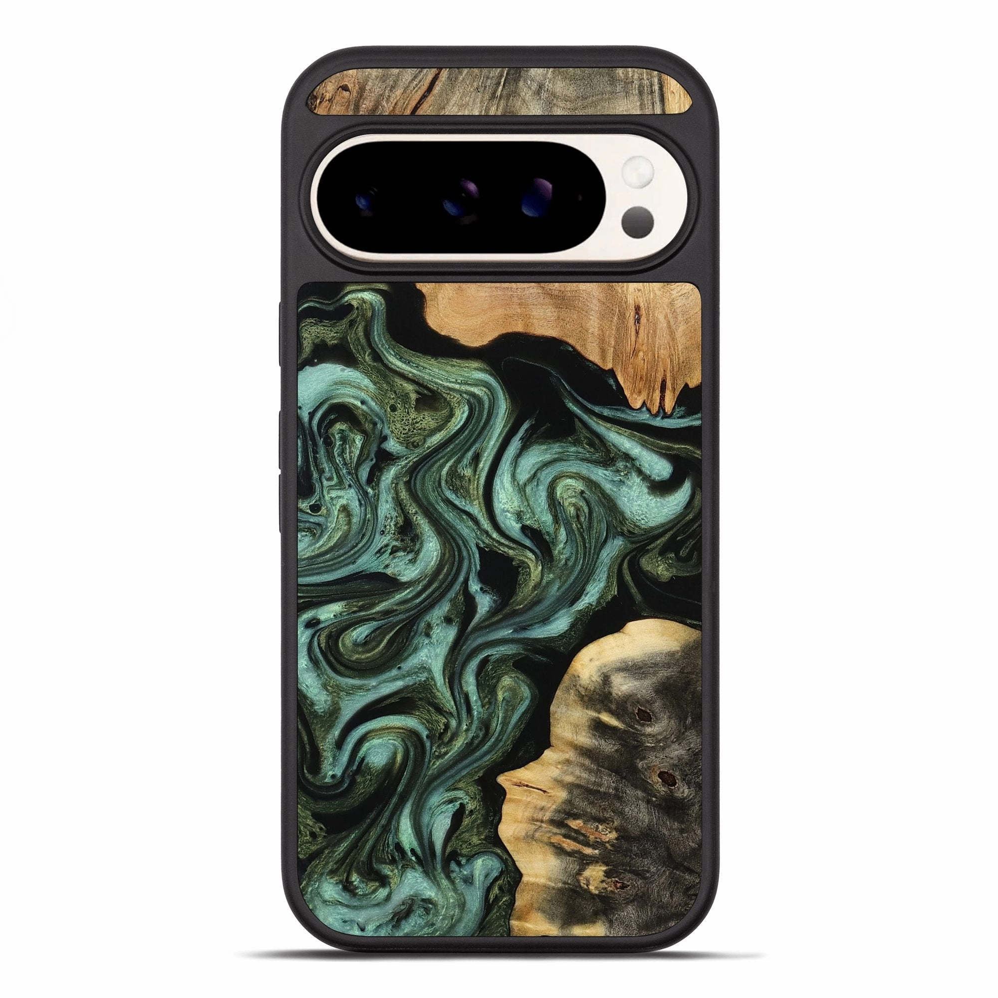 Pixel 10 Pro Xl Wood Phone Case - Lowell (Green, 770988) Grip Friendly