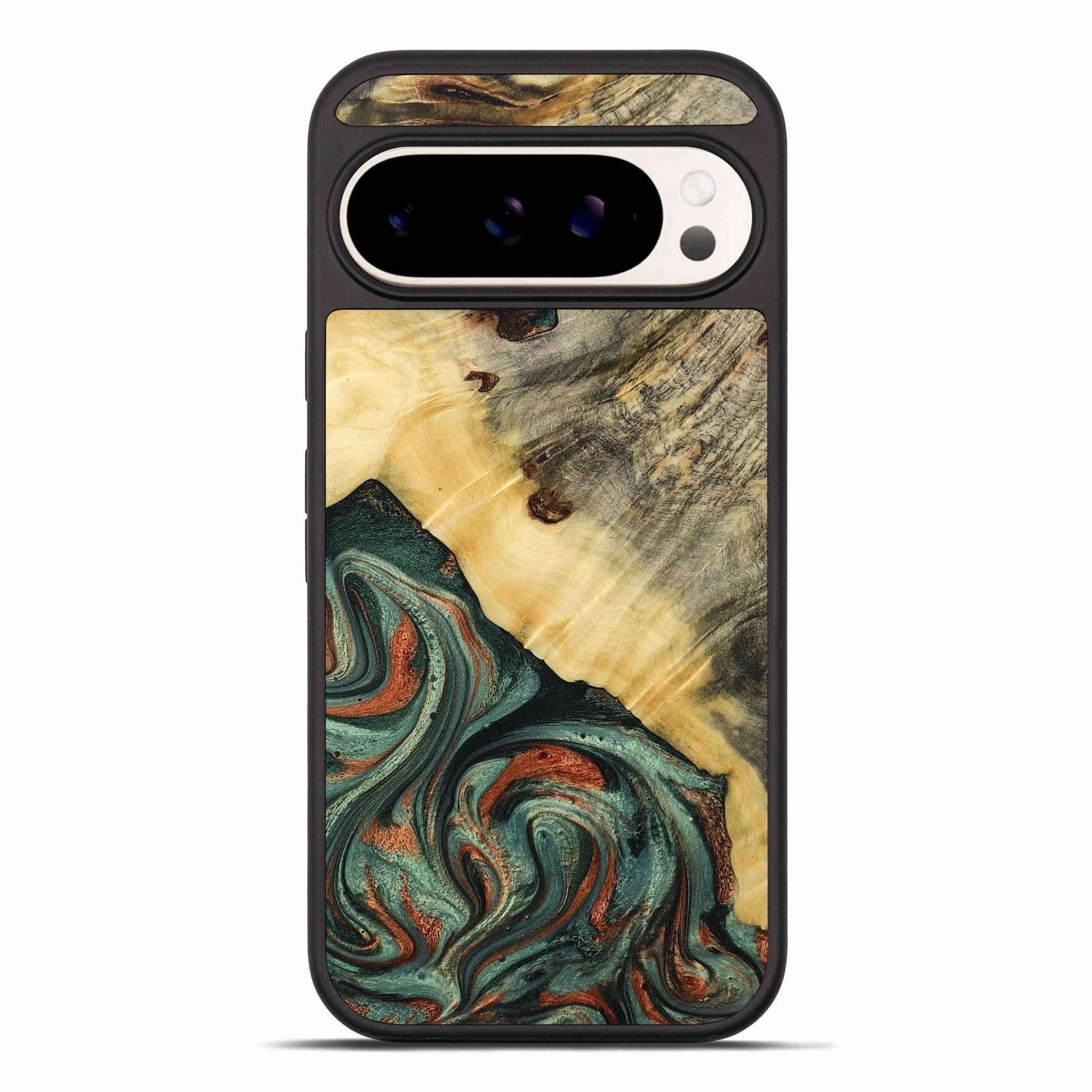 Raised Edges Anti Dust Film Pixel 10 Pro Xl Wood Phone Case - Staci (Green, 777923)