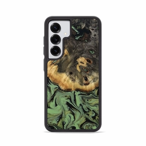 Galaxy S25 Wood Phone Case - Zada (Green, 781737) Anti Static