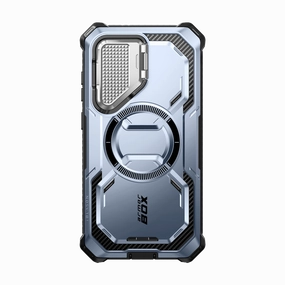 Galaxy S24 Plus Armorbox Protective Phone Case - Metallic Blue Ultra Slim Protector Bubble Free Screen