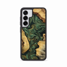 Galaxy S25 Wood Phone Case - Rayden (Green, 781790) Anti Finger Streak