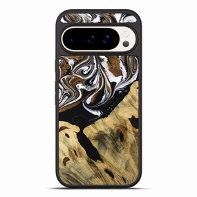 Pixel 10 Pro Xl Wood Phone Case - Kristy (Black & White, 771856) Shock Absorbing
