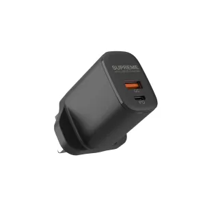 Supreme Pro Pd Dual Ports Charger 20W Uk Version Overheat Protection