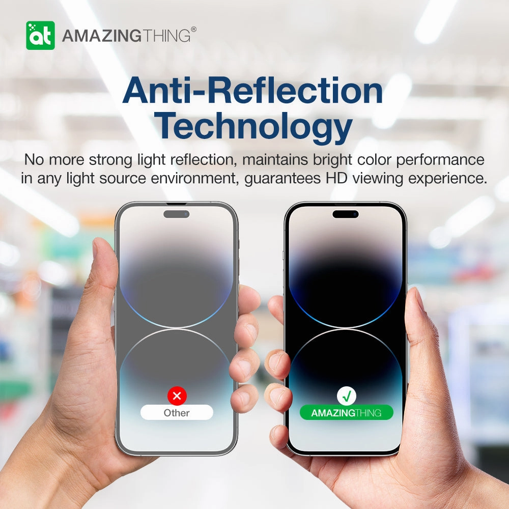 Ultra Clear Supreme Anti-Reflection 2.5D Tempered Glass Screen Protector For Iphone