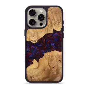 Anti Fingerprint Coating Fingerprint Resistant Iphone 16 Pro Max Wood Phone Case - Jailyn (Red, 778196)