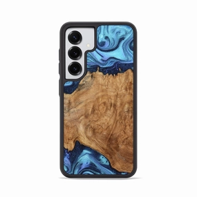 Anti Fog Galaxy S25 Wood Phone Case - Jamison (Blue, 778601)