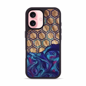 Iphone 16 Wood Phone Case - Orlando (Pattern, 779269) Scratch Resistant Coating