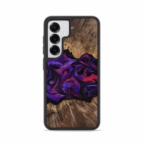 Galaxy S25 Wood Phone Case - Altha (Purple, 771501) Anti Finger Smudge