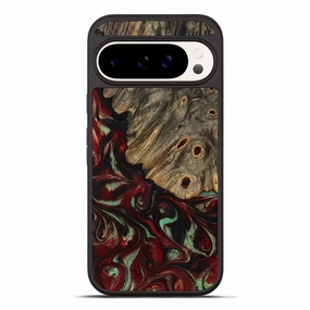 Pixel 10 Pro Xl Wood Phone Case - Adonis (Red, 770733) Fingerprint Resistant Shock Proof Film
