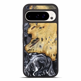 Pixel 10 Pro Xl Wood Phone Case - Nevada (Black & White, 781581) Shock Absorption