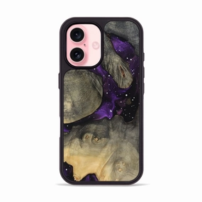 Iphone 16 Wood Phone Case - Ola (Cosmos, 781935) Crystal Clear Screen Bubble Free Screen