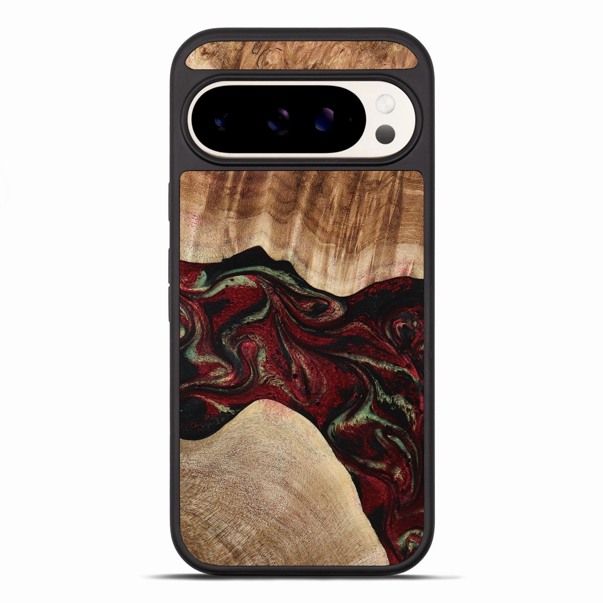 Pixel 10 Pro Xl Wood Phone Case - Eldora (Red, 777144) Protective Screen