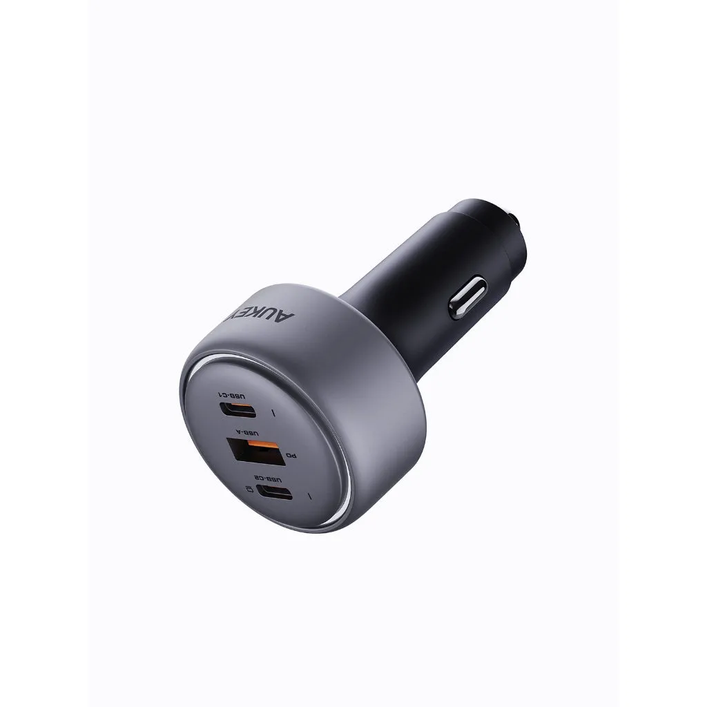 Charging Efficiency Flexible Cable Aukey Cc-P3 Pathfinder Mix 3 100W Fast Charging Car Charger