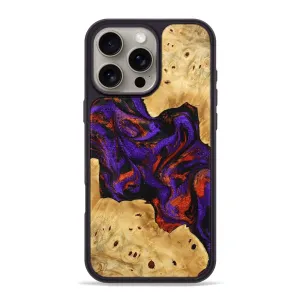 Edge to Edge Protection Scratch Proof Iphone 16 Pro Max Wood Phone Case - Andres (Purple, 778276)