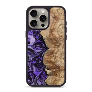 Iphone 16 Pro Max Wood Phone Case - Marco (Purple, 780497) Edge to Edge Protection
