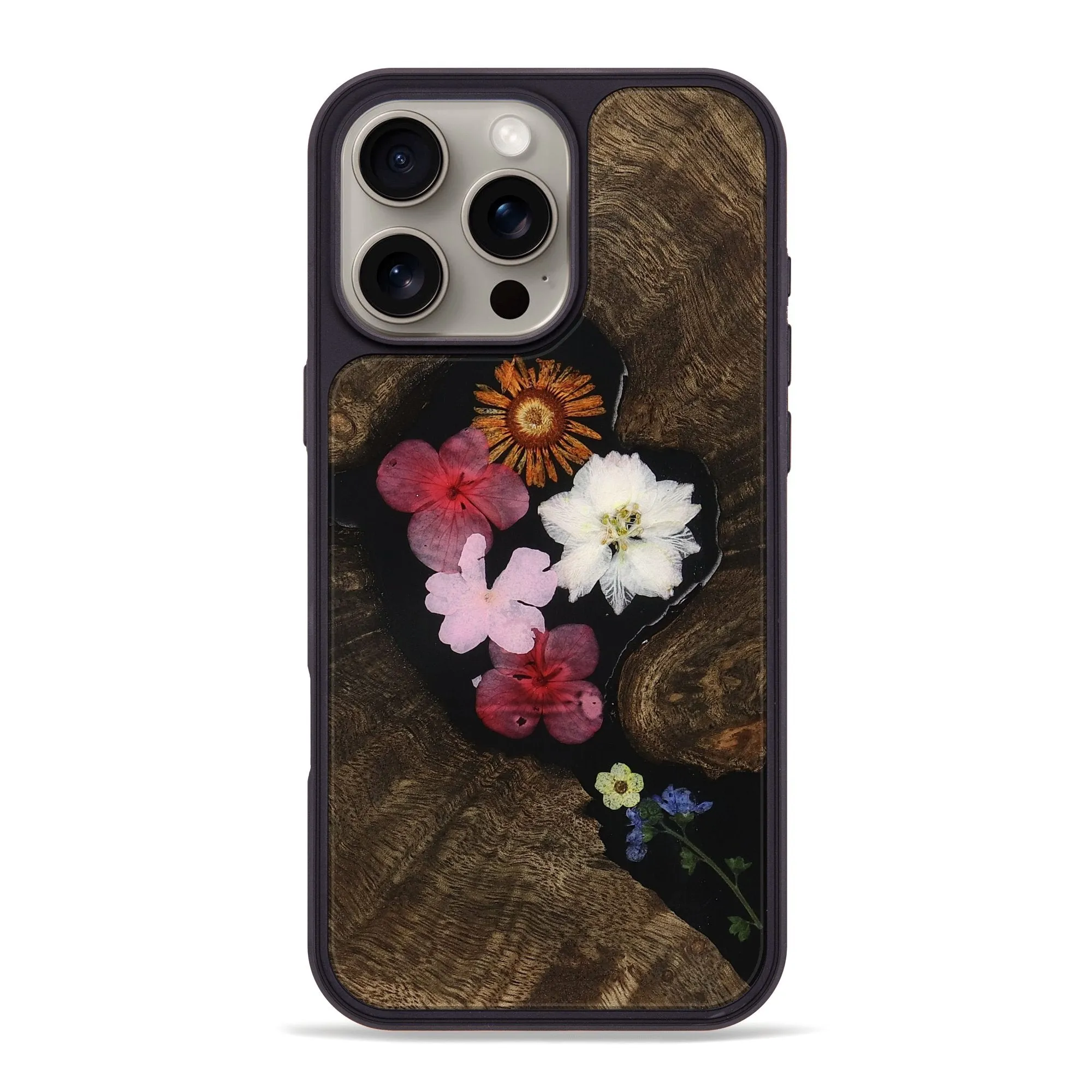 Iphone 16 Pro Max Wood Phone Case - Musa (Bloom, 781598) Anti Glare Anti Dust
