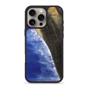 Tempered Glass Anti Fingerprint Screen Iphone 16 Pro Max Wood Phone Case - Toya (Coastal, 780276)