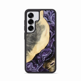 Galaxy S25 Wood Phone Case - Kory (Purple, 781588) Ultra Clear Scratch Proof Glass