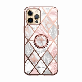 Iphone 13 Pro Max Cosmo Snap Case - Marble Pink Anti Finger Mark Film