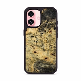 Iphone 16 Wood Phone Case - Jacalyn (Wood Burl, 778393) Anti Glare Film Anti Fingerprint Coating