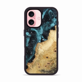 Fingerprint Resistant Coating Rounded Edges Iphone 16 Wood Phone Case - Selah (Cosmos, 781967)