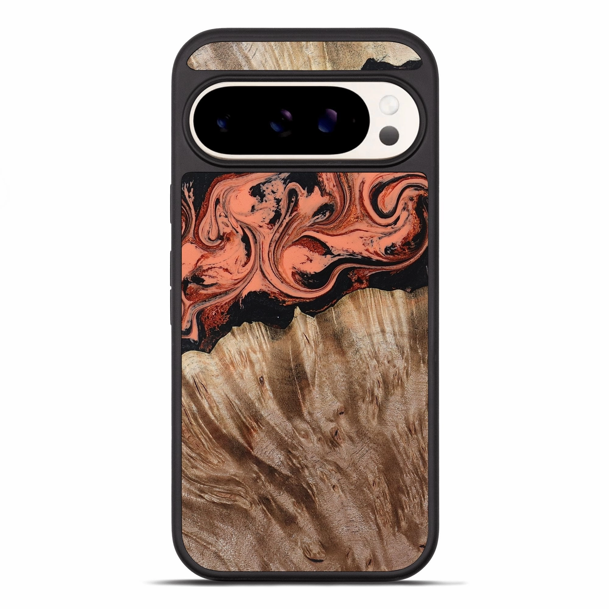 Pixel 10 Pro Xl Wood Phone Case - Cal (Red, 781660) Anti Oil Film