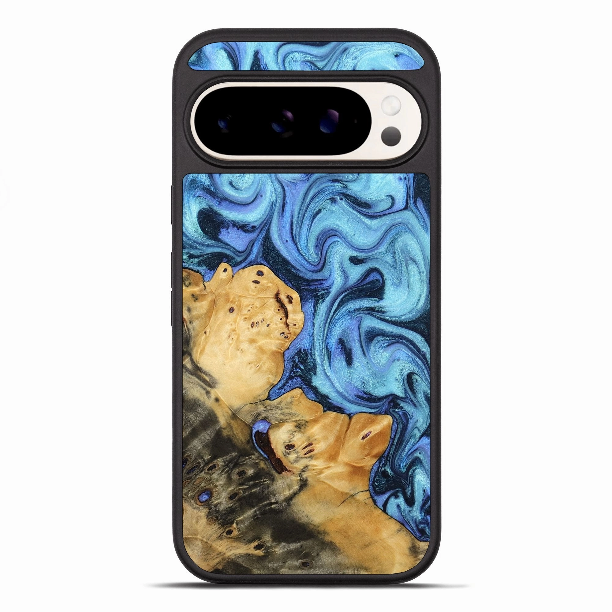 Anti Finger Grease Pixel 10 Pro Xl Wood Phone Case - Tobias (Blue, 781802)