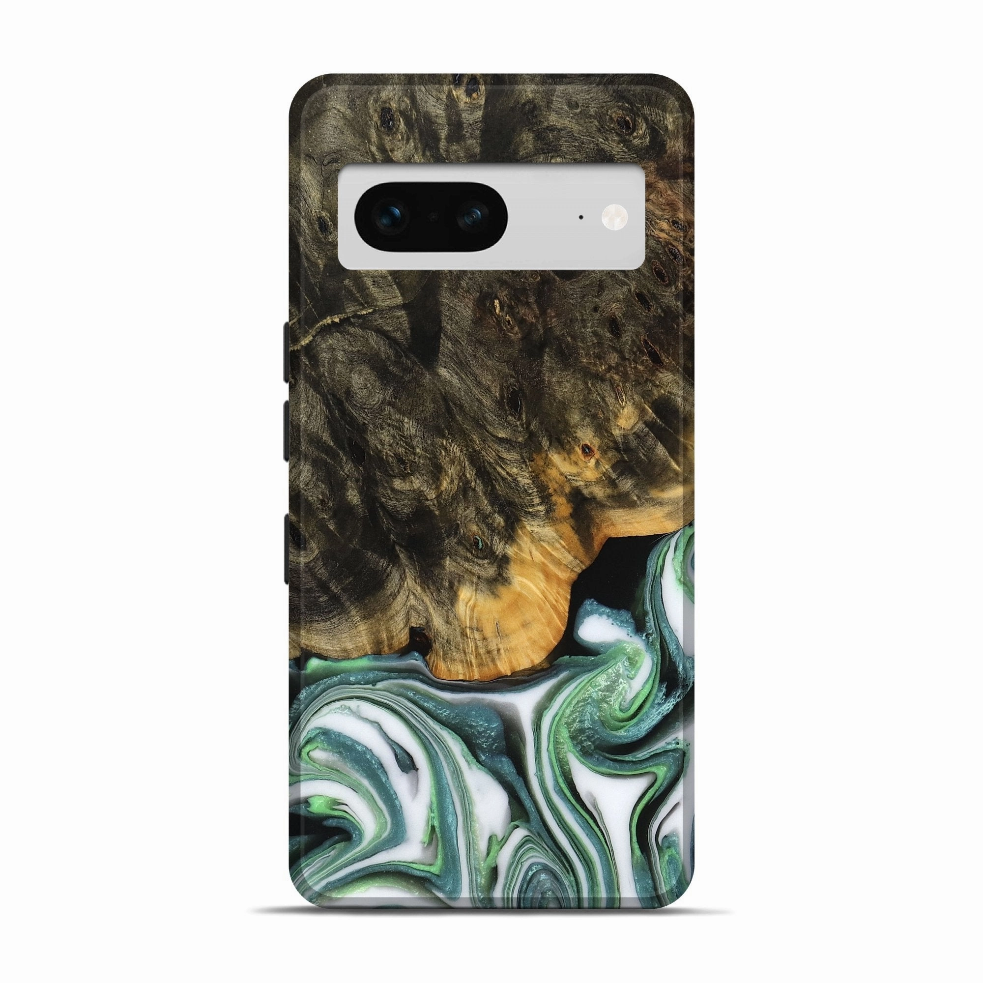 Protective Cover Pixel 7 Wood Live Edge Phone Case - Rodney (Green, 759932)