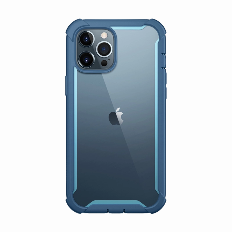 Anti Fingerprint Shield Rounded Edges Iphone 12 Pro Max Ares Case - Blue
