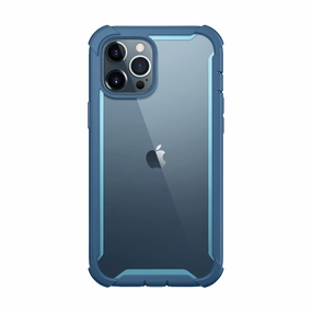 Anti Fingerprint Shield Rounded Edges Iphone 12 Pro Max Ares Case - Blue