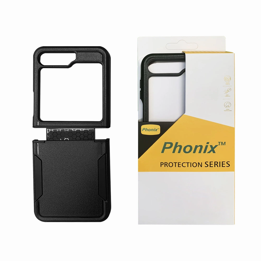 Screen Guard Ultra Clear Phonix Case For Galaxy Z Flip 7Fe Black Armor Light Case