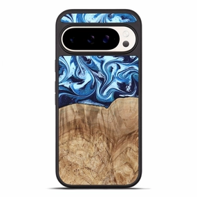 Pixel 10 Pro Xl Wood Phone Case - Trina (Blue, 781148) Anti Spy