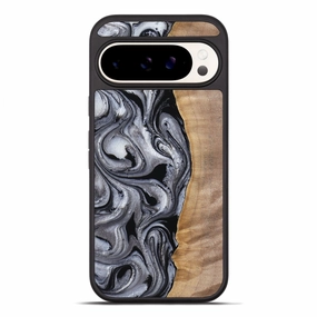Pixel 10 Pro Xl Wood Phone Case - Jeramie (Black & White, 770358) Fingerprint Free