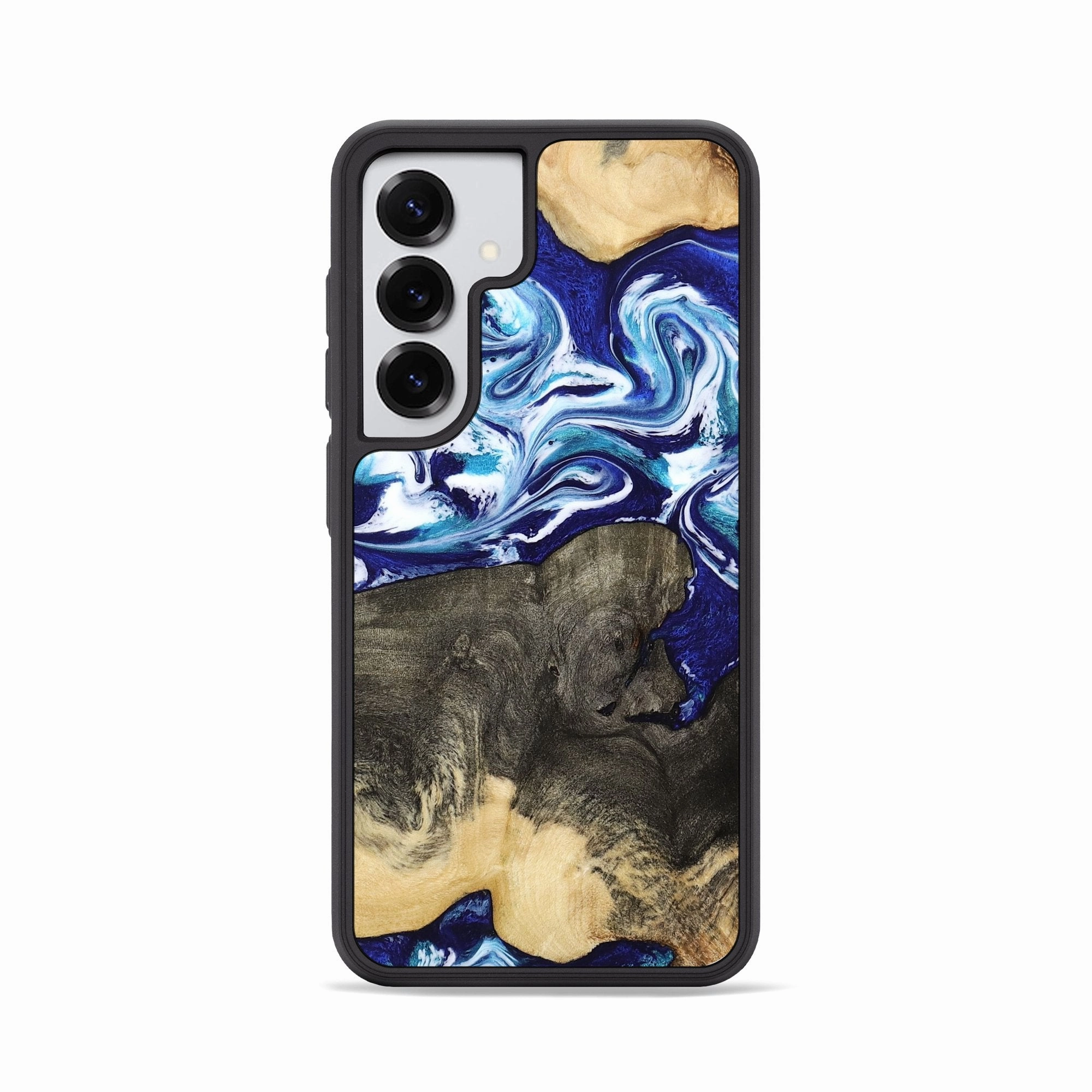 Dustproof Cover Galaxy S25 Wood Phone Case - Kinley (Blue, 780683)