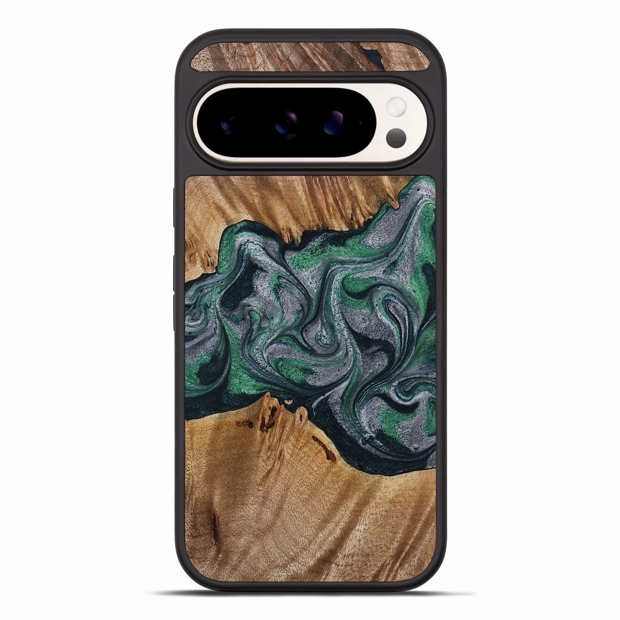 Fingerprint Resistant Anti Fingerprint Shield Pixel 10 Pro Xl Wood Phone Case - Kacie (Green, 776659)