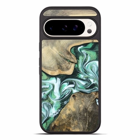 Anti Finger Grease Film Anti Reflection Coating Pixel 10 Pro Xl Wood Phone Case - Liana (Green, 781152)