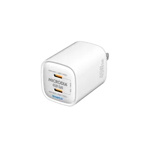 Microdia Smartcube Nano 45W Gan Pro Wall Charger, Dual Usb-C Pd3.0 Durable Connection