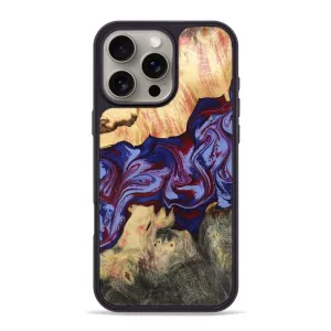 Iphone 16 Pro Max Wood Phone Case - Laylah (Red, 781656) Anti Reflection Coating