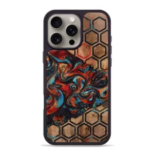 Iphone 16 Pro Max Wood Phone Case - Elvira (Pattern, 778309) Fingerprint Resistant Screen