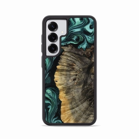 Galaxy S25 Wood Phone Case - Winnie (Green, 781757) Reinforced Corners