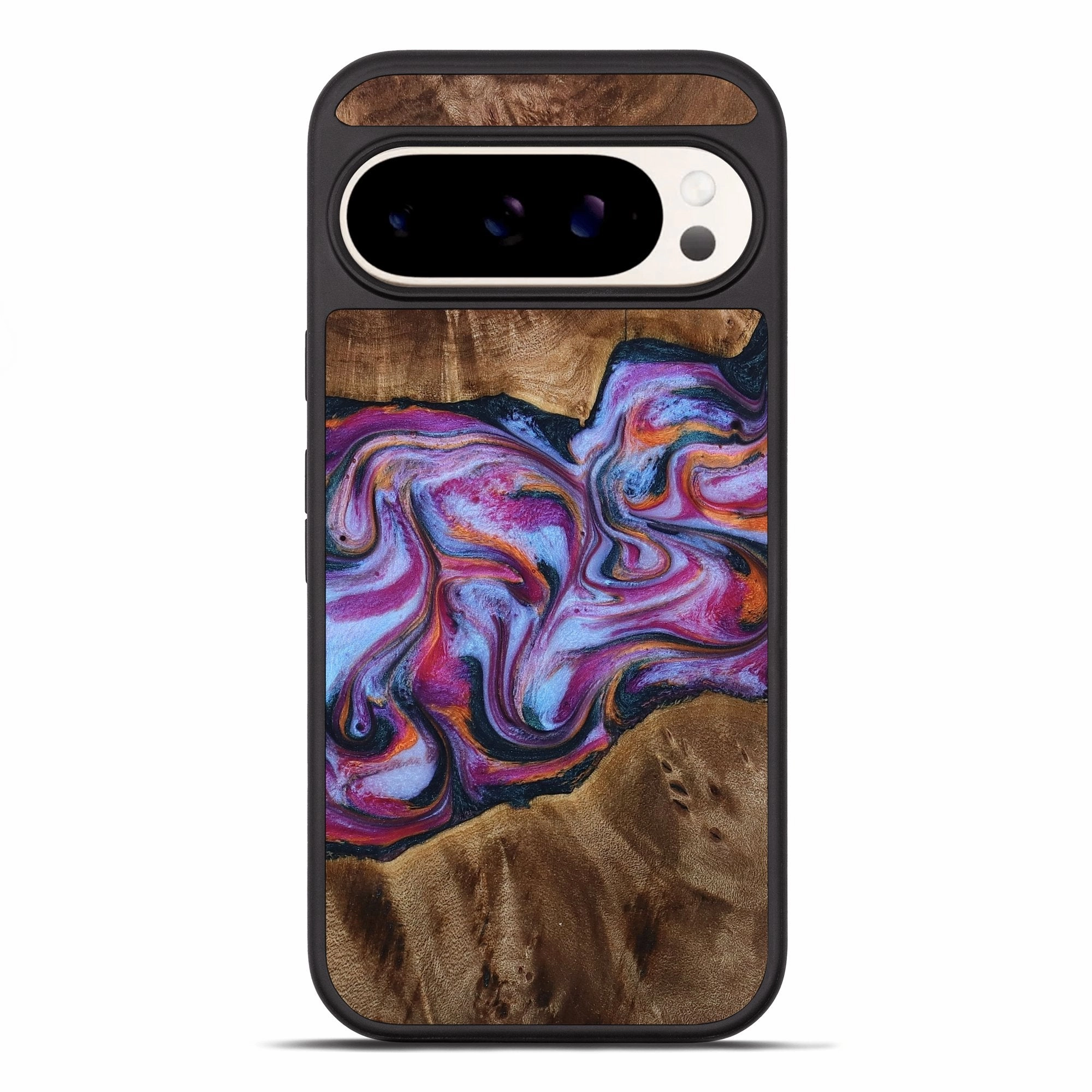 Shatterproof Glass Pixel 10 Pro Xl Wood Phone Case - Candi (Purple, 772096)