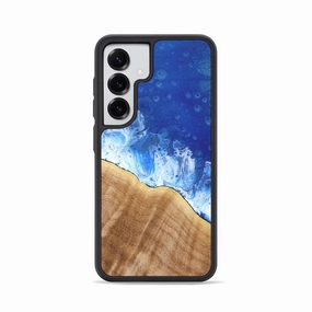 Galaxy S25 Wood Phone Case - Stacy (Coastal, 776584) Anti Finger Oil Case Friendly Glass
