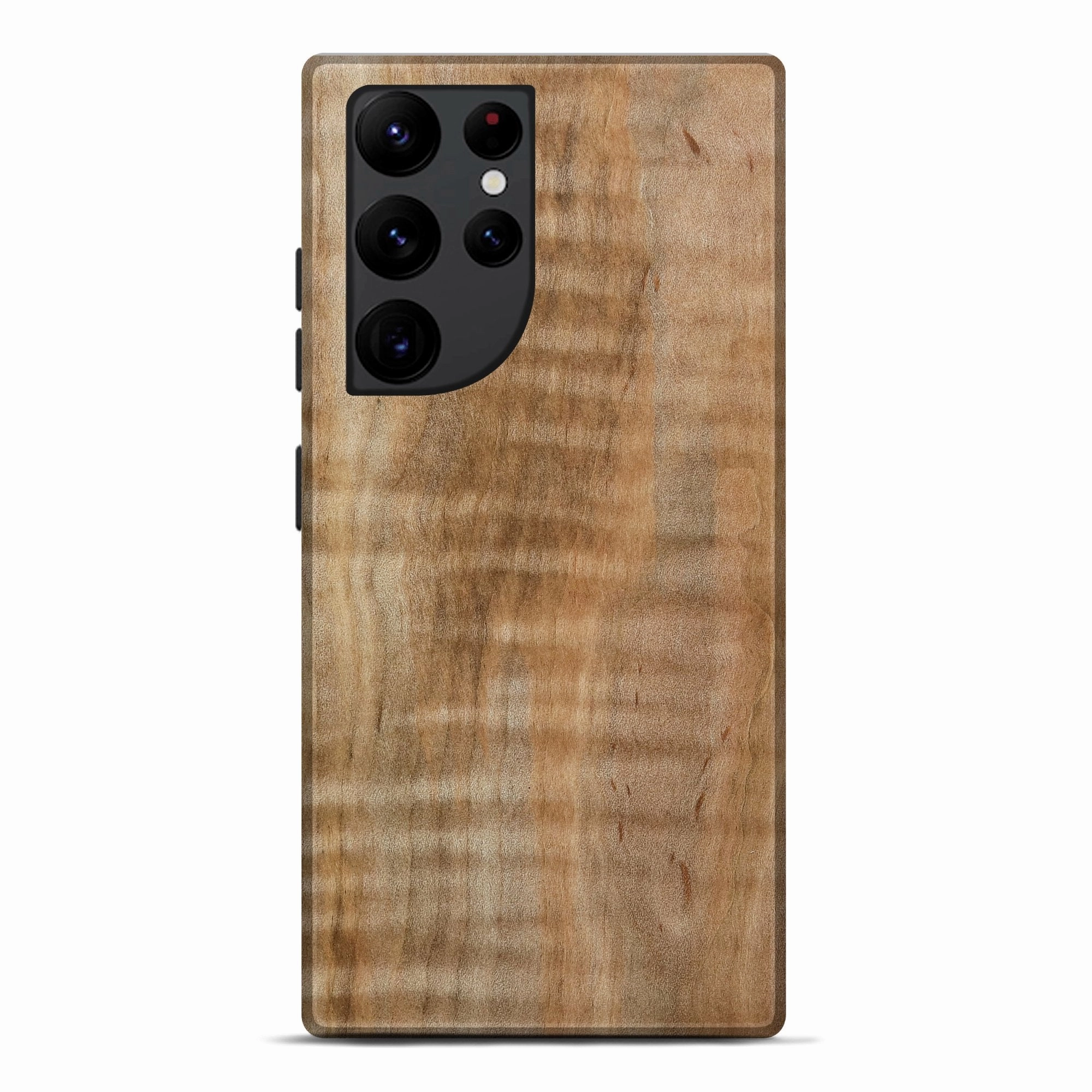 Crystal Clear Tempered Screen Protector Galaxy S22 Ultra Wood Live Edge Phone Case - Renae (Wood Burl, 773966)