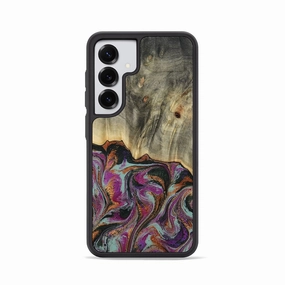 Galaxy S25 Wood Phone Case - Sally (Green, 781775) Tempered Glass