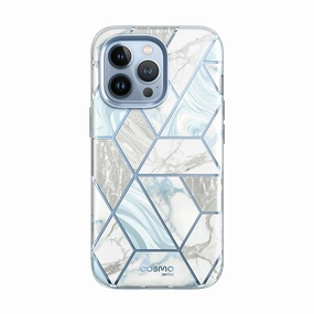 Iphone 13 Pro Max Cosmo Case - Marble Blue Anti Dust
