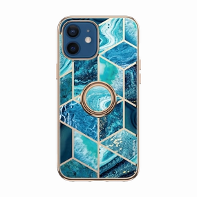 Iphone 12 Mini Cosmo Snap Case - Ocean Blue Fingerprint Resistant