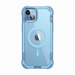 Anti Oil Film Iphone 14 Ares Mag Case - Blue