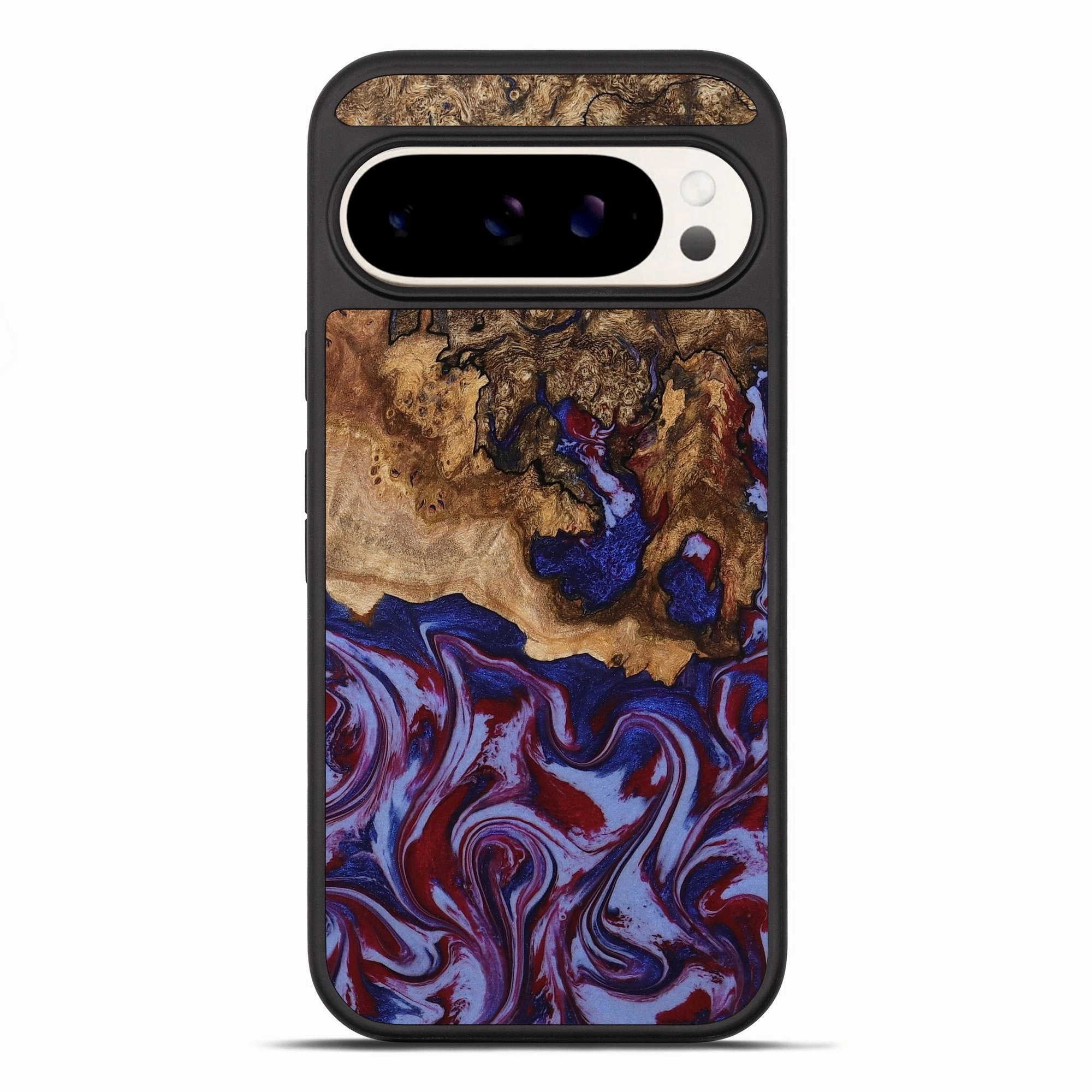 Pixel 10 Pro Xl Wood Phone Case - Janel (Red, 781664) Protective Film