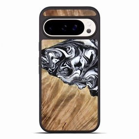 Pixel 10 Pro Xl Wood Phone Case - Rashida (Black & White, 776335) Anti Yellowing Screen