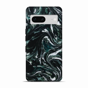 Pixel 7 Resinart Live Edge Phone Case - Harley (Green, 781239) Drop Resistant
